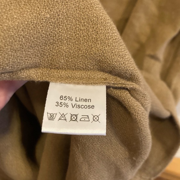 SAUTHS Gigi brown linen blend dress, size S - Picture 6 of 8